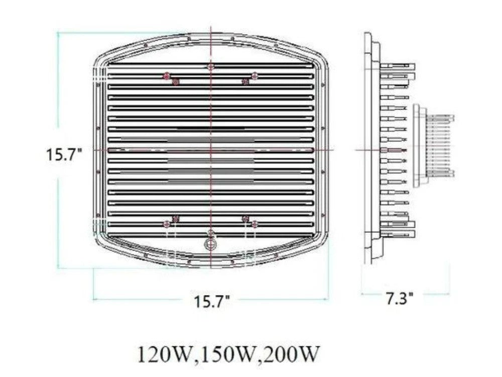 200W LED Explosion Proof Flood Light Class 1 Division 2 | SLP-200W-120V-50K