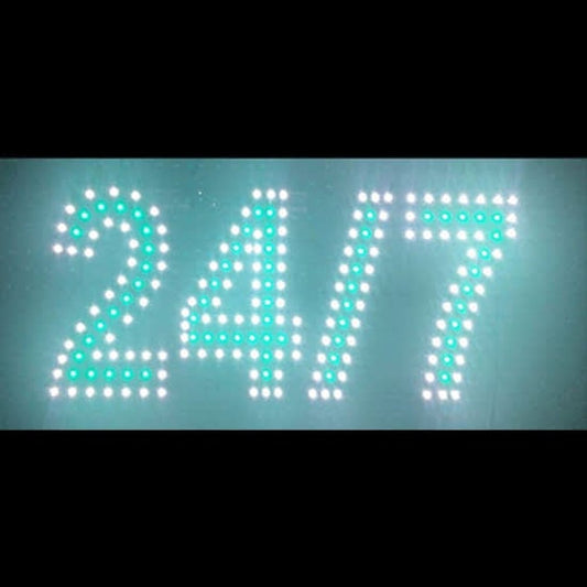 LED 24/7 Sign (9″X20″)