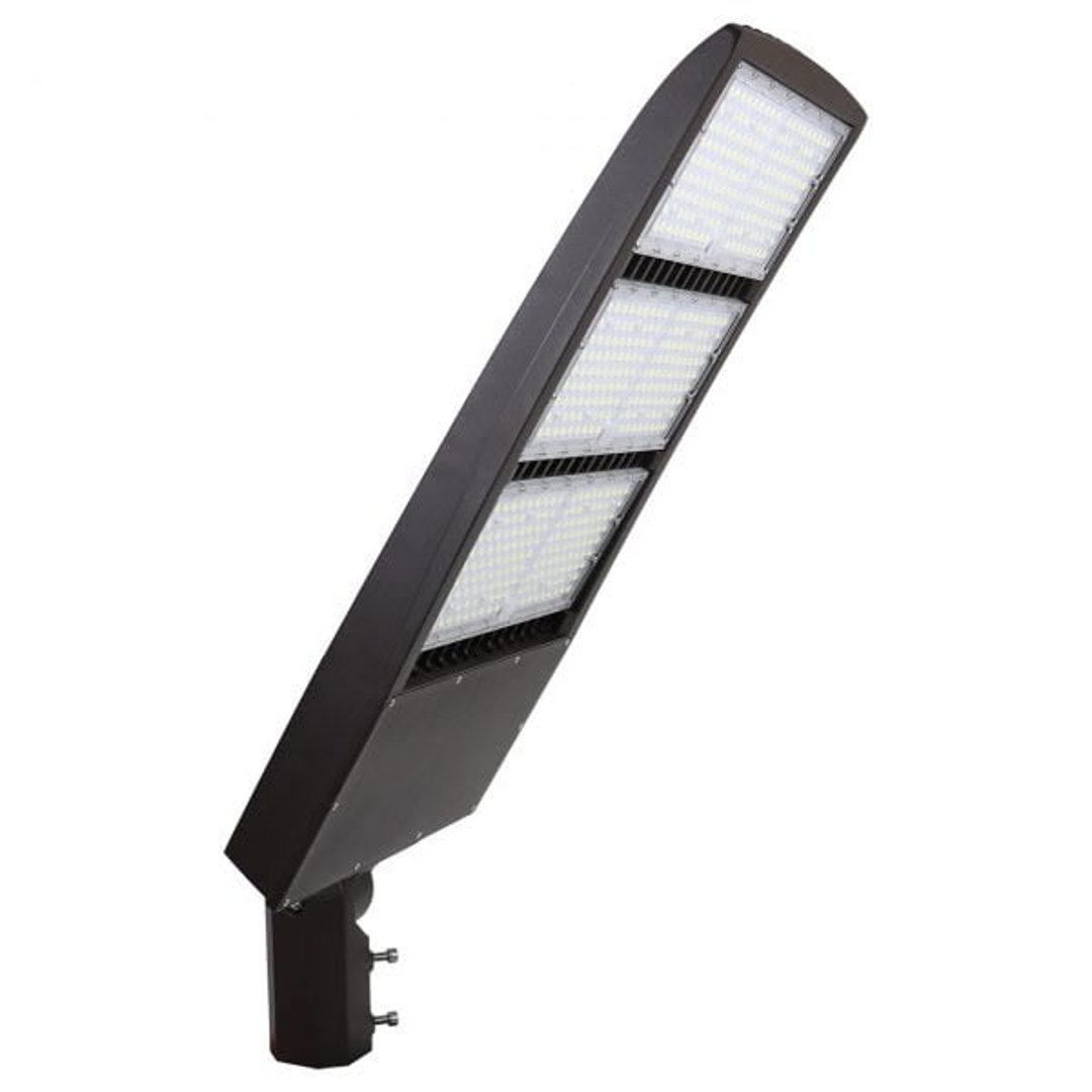 450W Led Shoebox Street Light (AM Bracket Built-in) Parking Lot Pole Light 135 LM/W 5700K UL DLC LISTED