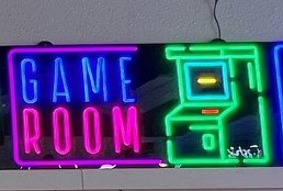 Assorted Neon Signs 30" with power supply and chain