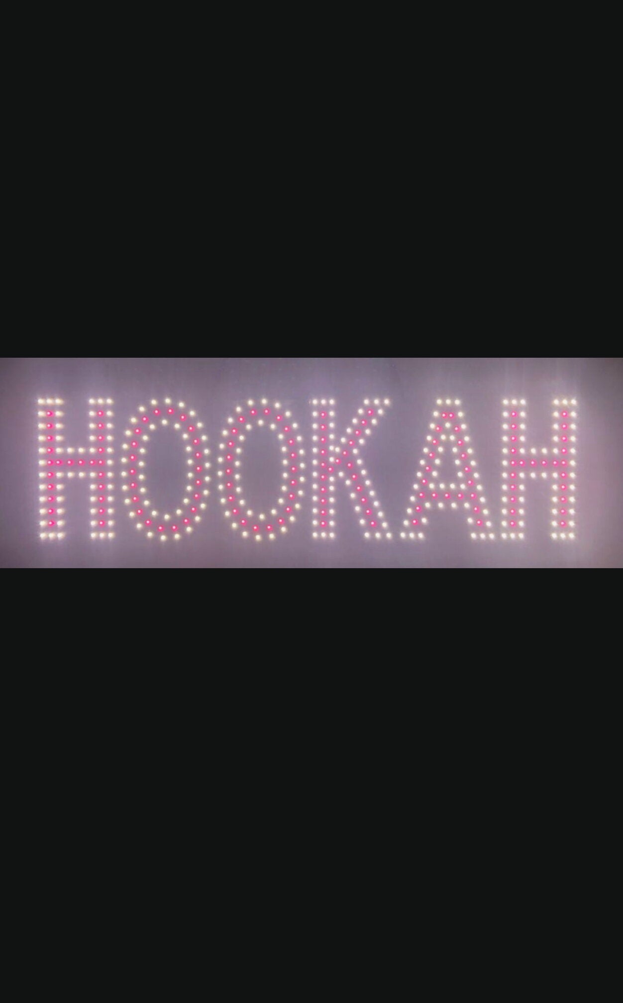 LED "HOOKAH" Sign (8″X30″)