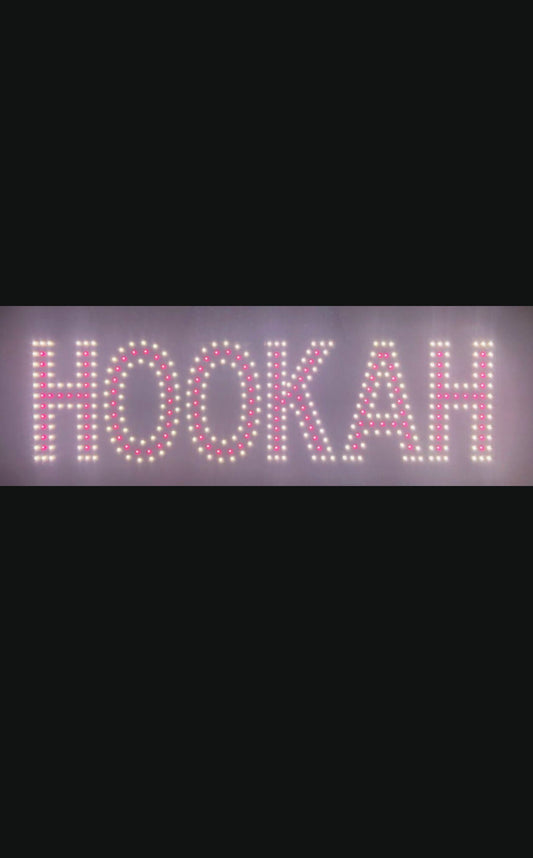 LED "HOOKAH" Sign (8″X30″)