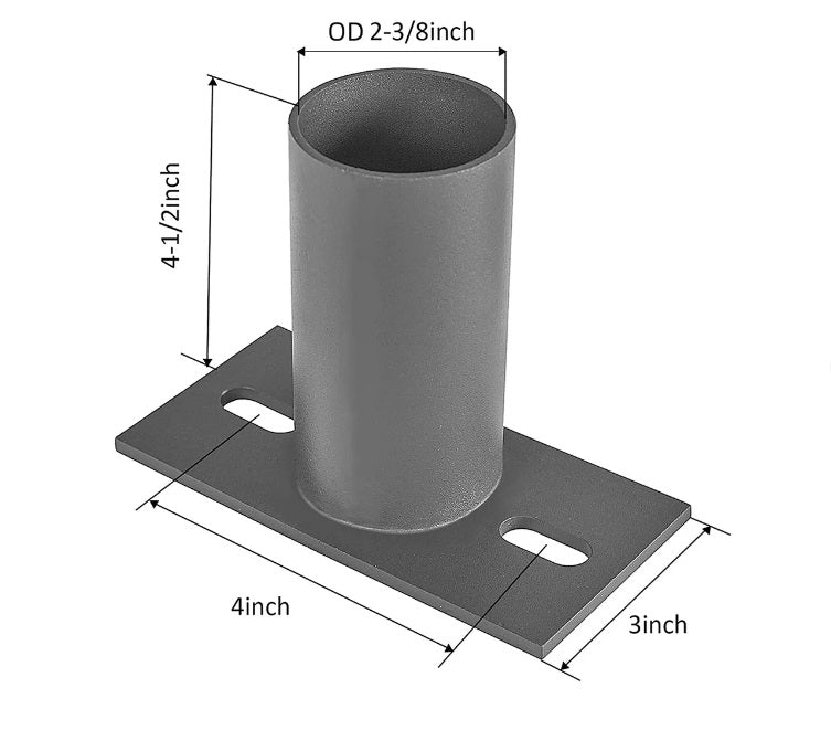 T Mount-Slip Fitter to arm mount adaptor